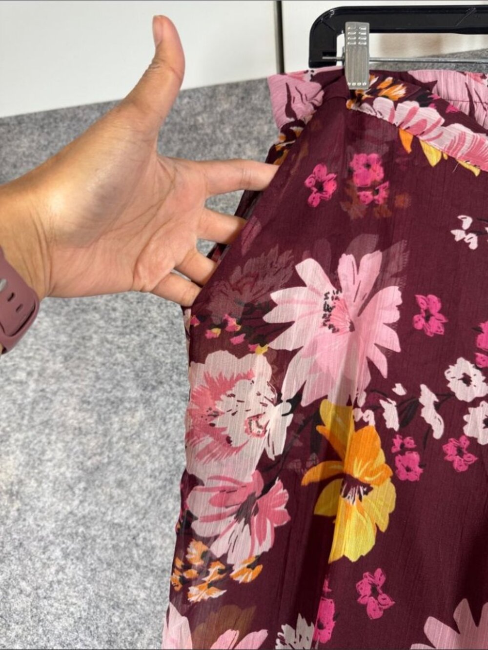 Soaked In Luxury Wide Leg Floral Pull On Pants Large Boho Vacation resort Summer - Picture 11 of 15